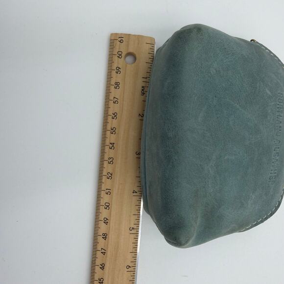 Portland Leather Company Coin Purse Bag Teal Small MermaidCore Vacation Coastal - Picture 4 of 8